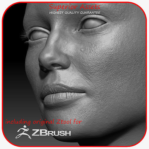 Realistic Woman - Female Body - Ultra High Detail Zbrush Sculpt 3D model