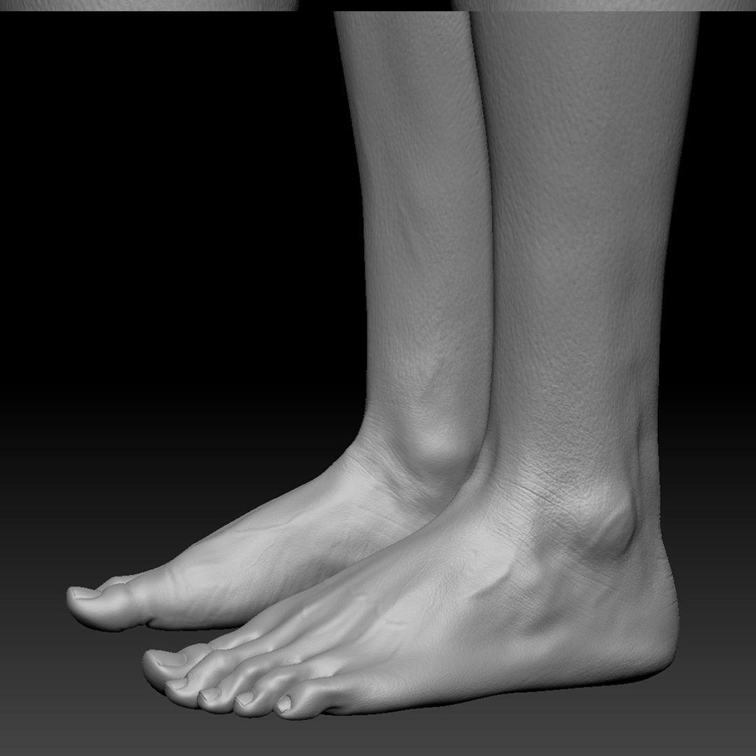 Realistic Woman - Female Body - Ultra High Detail Zbrush Sculpt 3D model_26