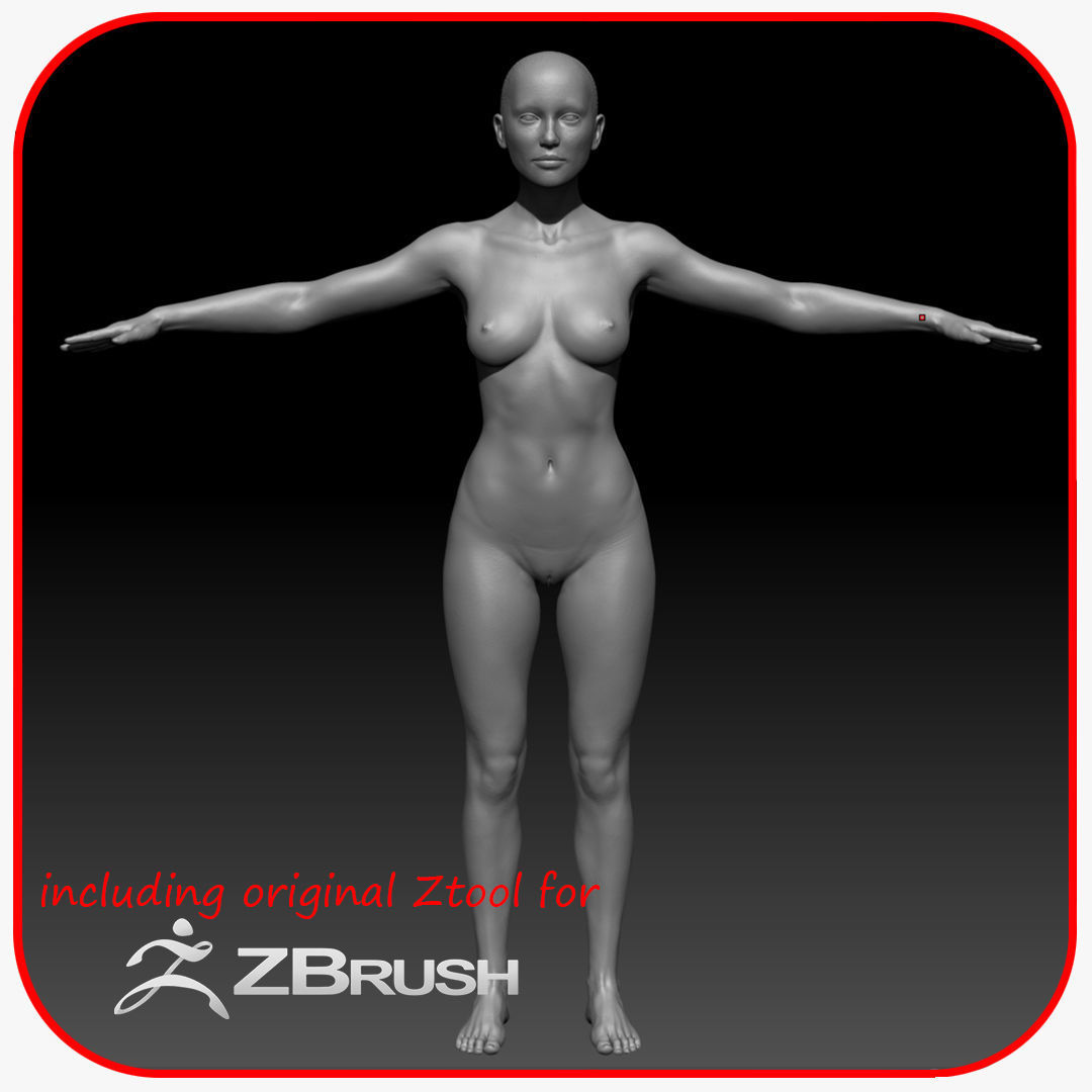 Realistic Woman - Female Body - Ultra High Detail Zbrush Sculpt 3D model_13