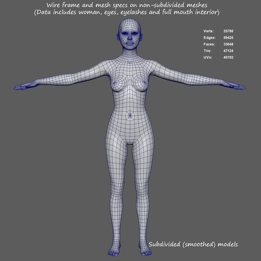 Realistic Woman - Female Body - Ultra High Detail Zbrush Sculpt 3D model_19