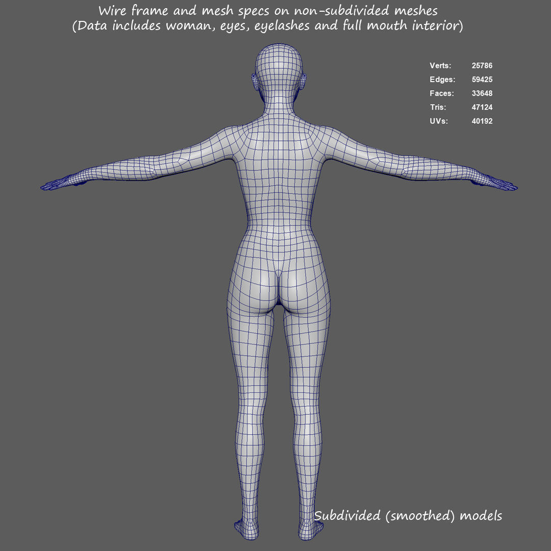 Realistic Woman - Female Body - Ultra High Detail Zbrush Sculpt 3D model_20