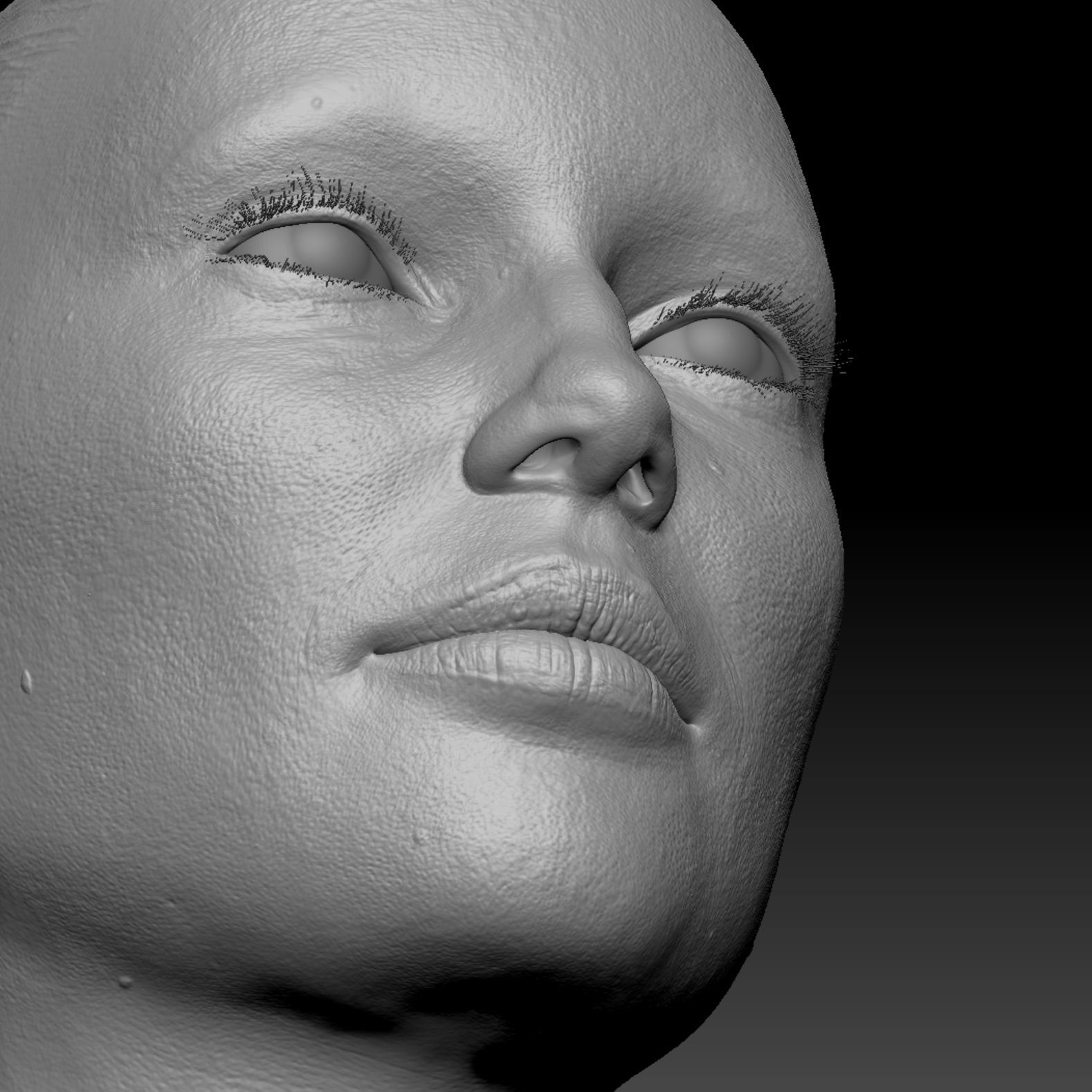 Realistic Woman - Female Body - Ultra High Detail Zbrush Sculpt 3D model_12