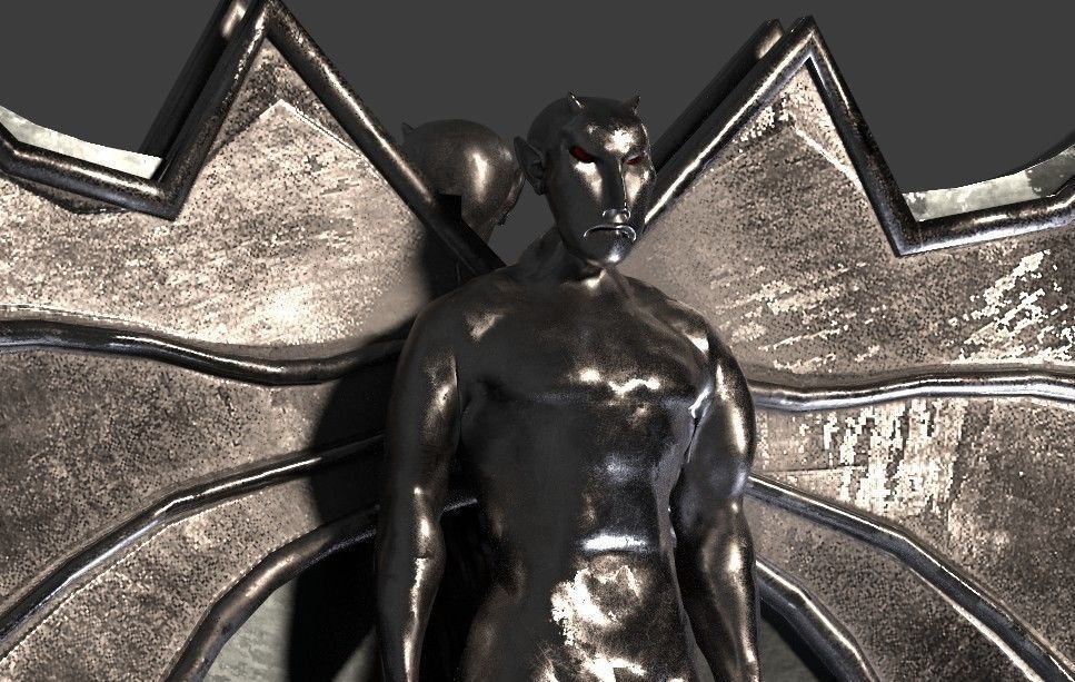 Axe model Low-poly 3D model_3