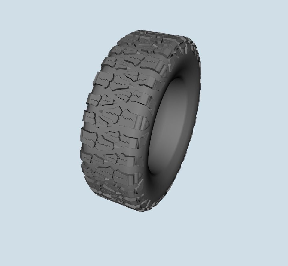 Nitto Mud Grappler Tire scale 1-10 3D print model_2