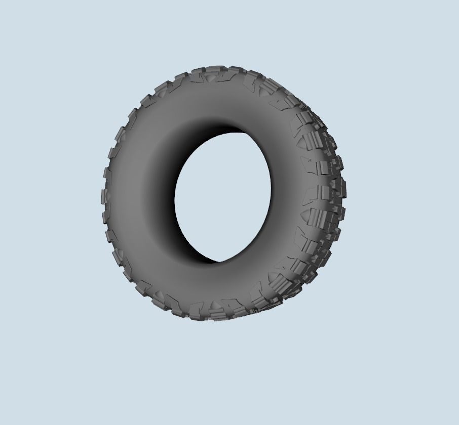 Nitto Mud Grappler Tire scale 1-10 3D print model_1