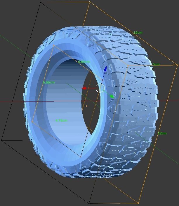 Nitto Mud Grappler Tire scale 1-10 3D print model_3