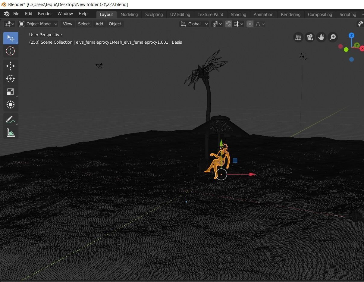 Latina Beach Girl plus extras 3D model_1