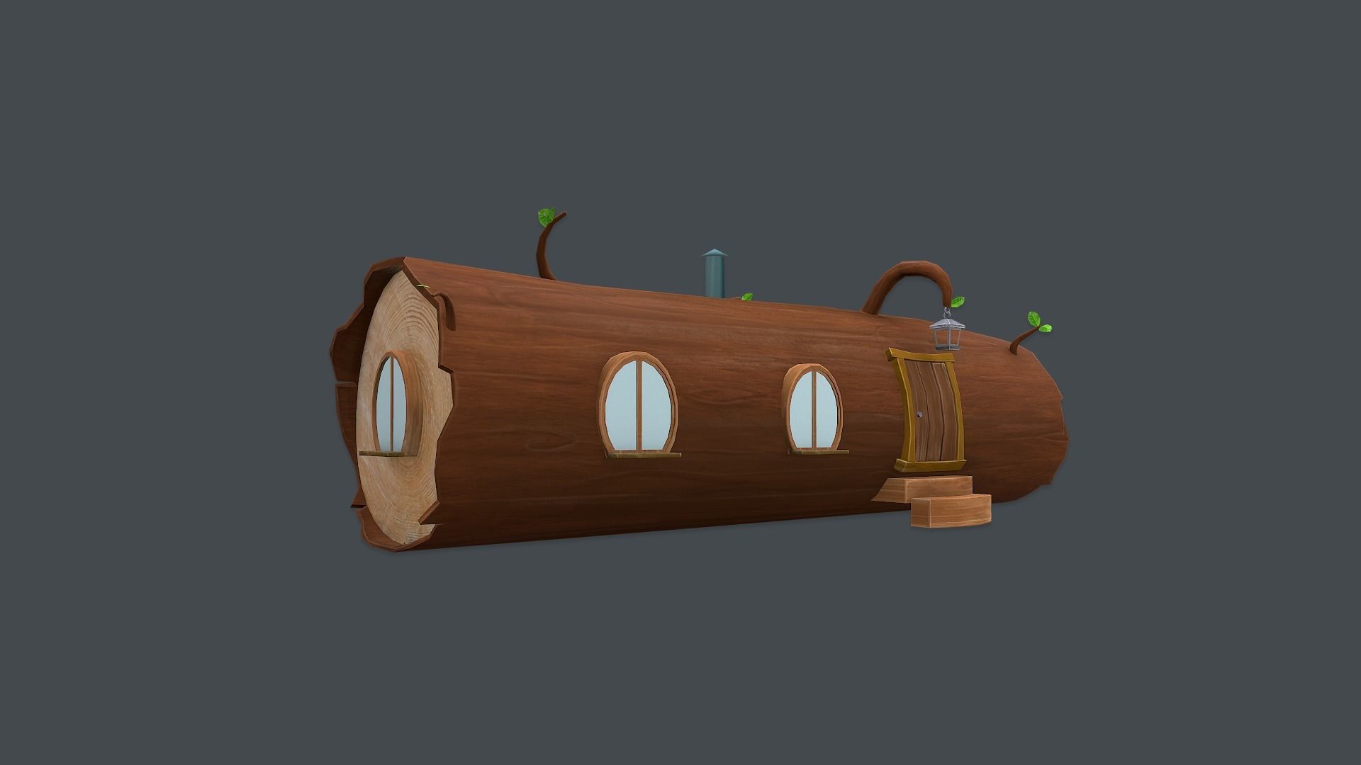 Farm Pack Hand Painted Low-poly 3D model_3