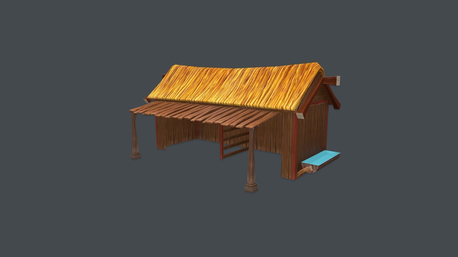 Farm Pack Hand Painted Low-poly 3D model_7