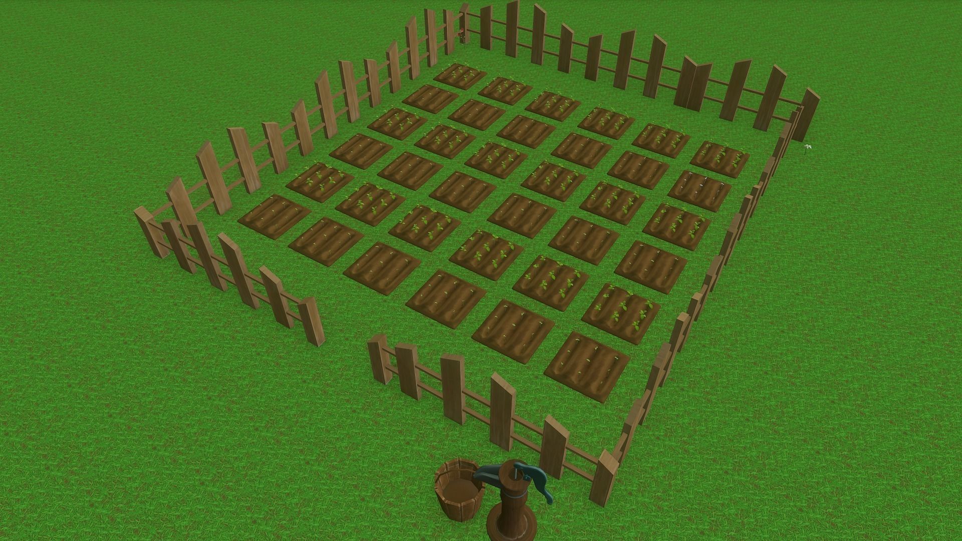 Farm Pack Hand Painted Low-poly 3D model_48