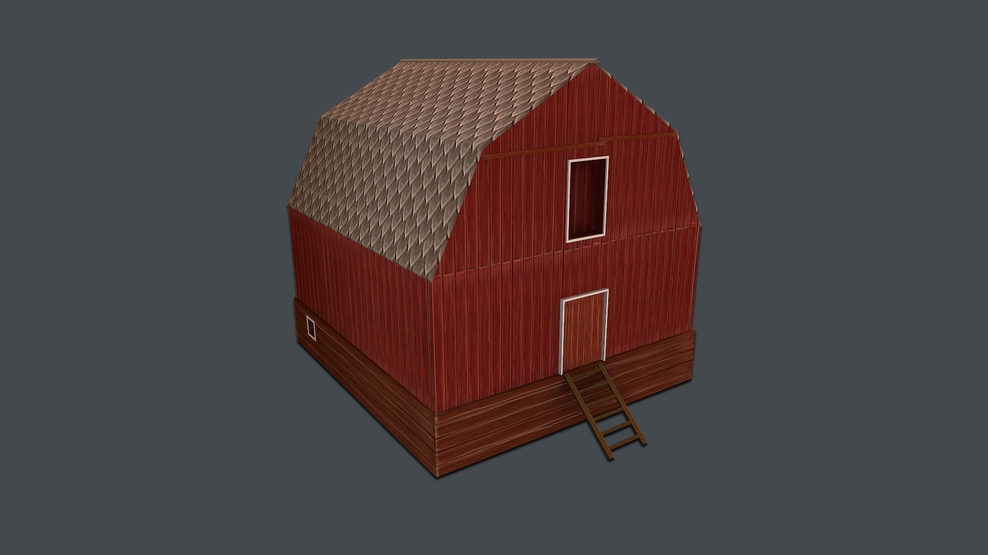 Farm Pack Hand Painted Low-poly 3D model_10