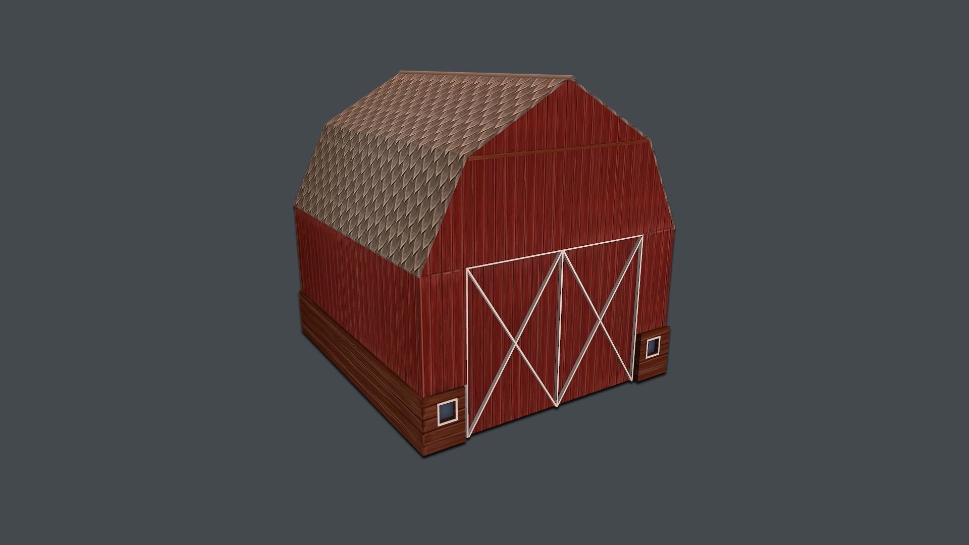 Farm Pack Hand Painted Low-poly 3D model_9