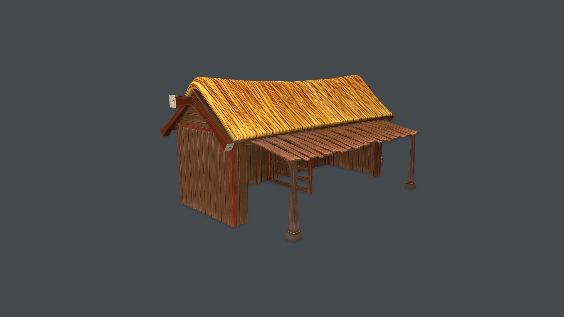 Farm Pack Hand Painted Low-poly 3D model_6