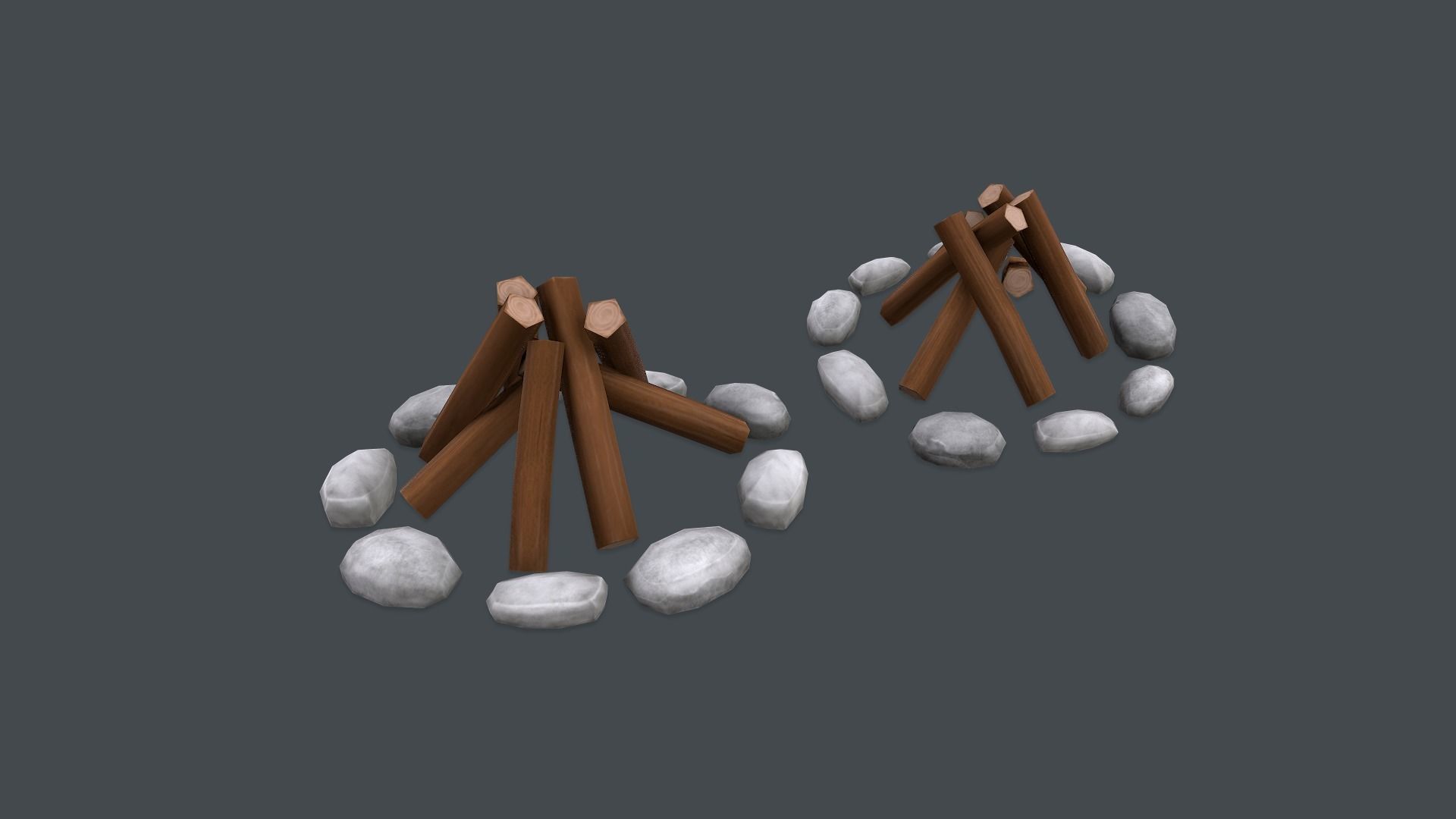 Farm Pack Hand Painted Low-poly 3D model_22