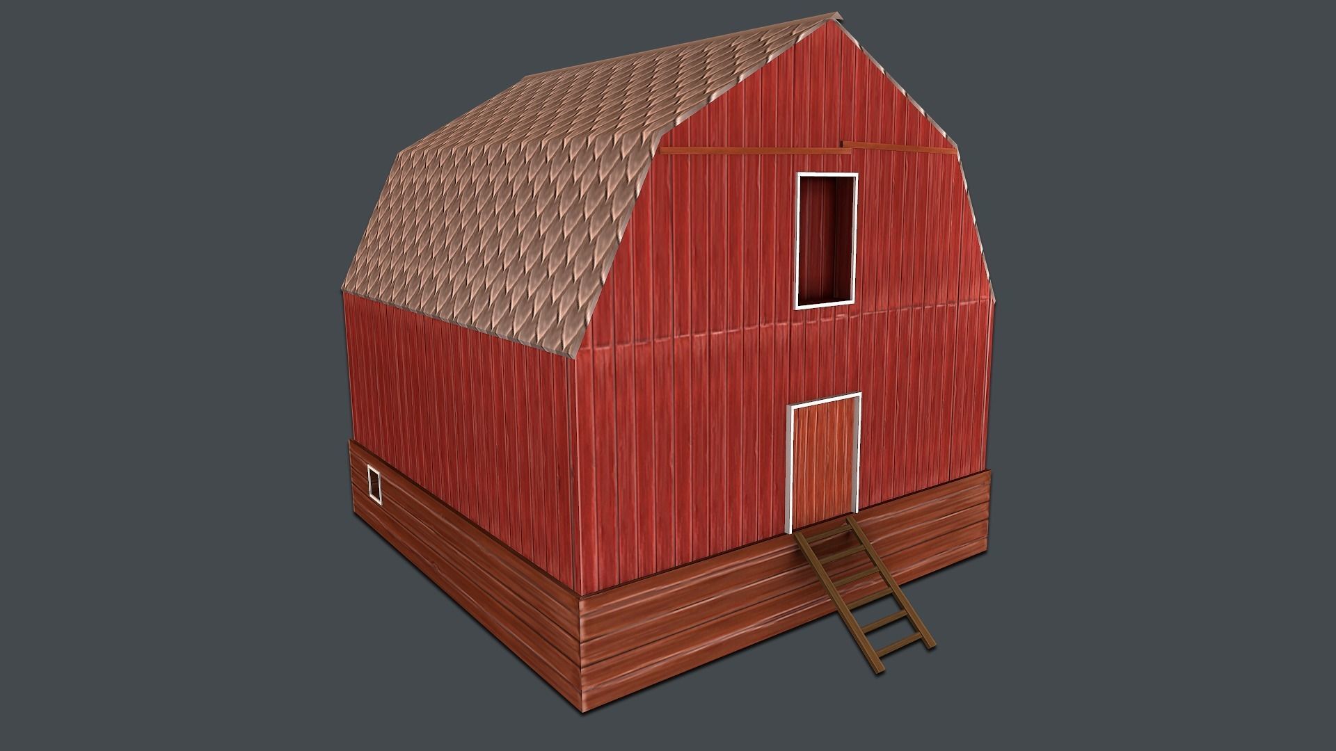 Farm Pack Hand Painted Low-poly 3D model_8