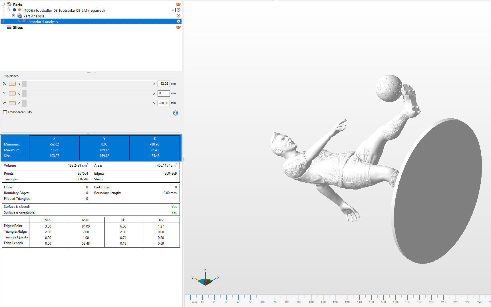 Footballer 03 Footstrike 08 Stl 3D print model_9