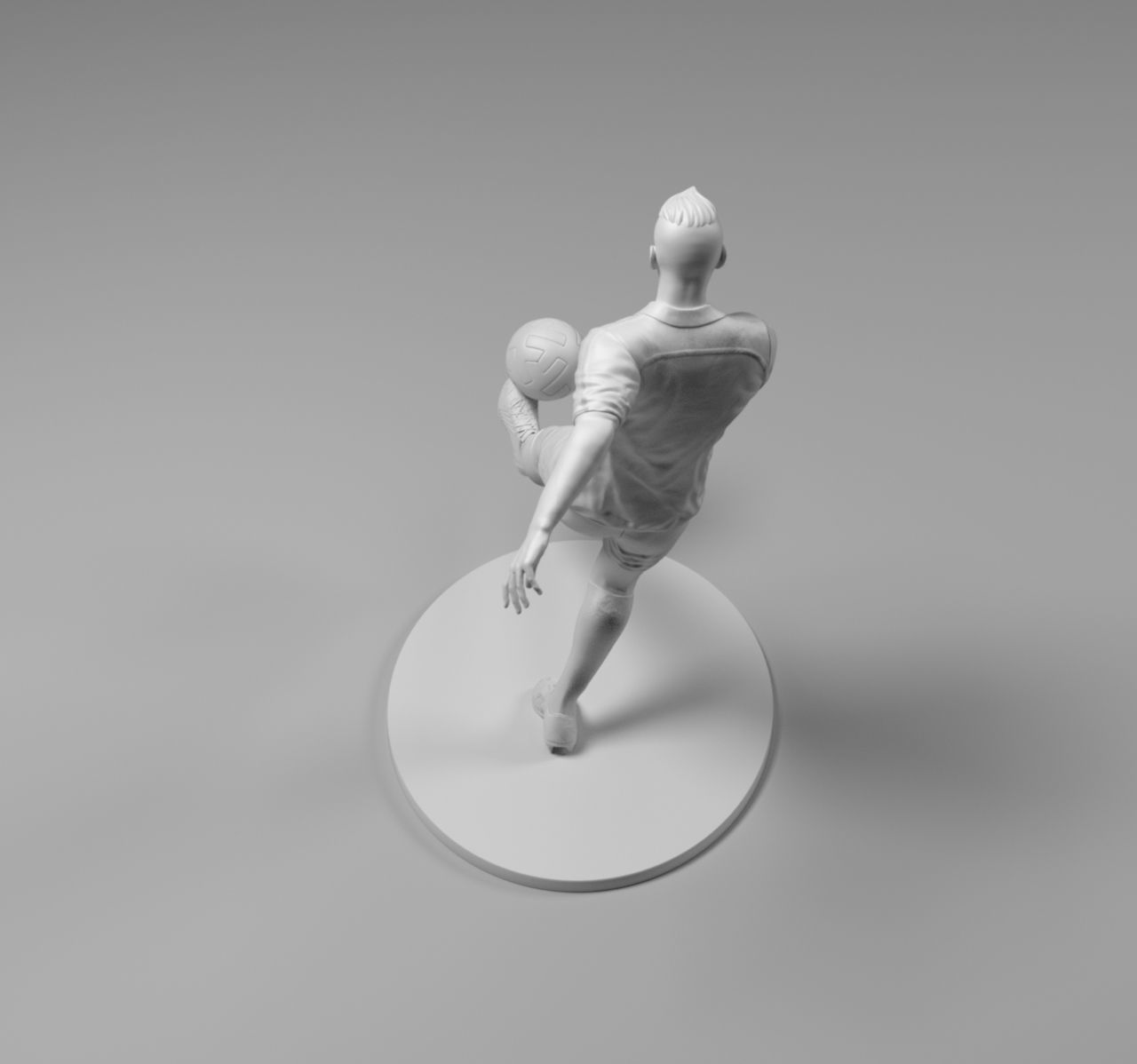 Footballer 03 Footstrike 08 Stl 3D print model_8