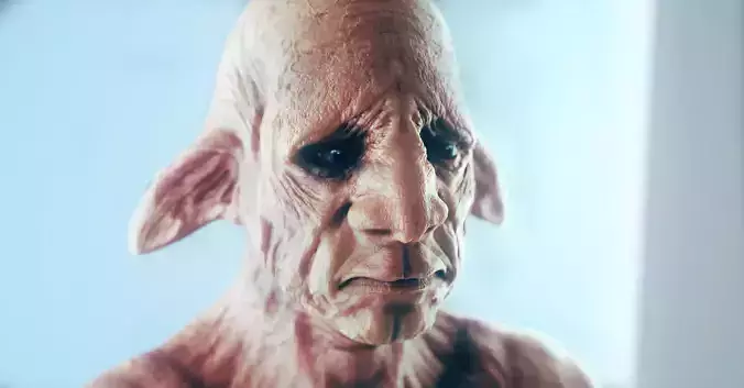 SAD ELF Character Bust  3D model