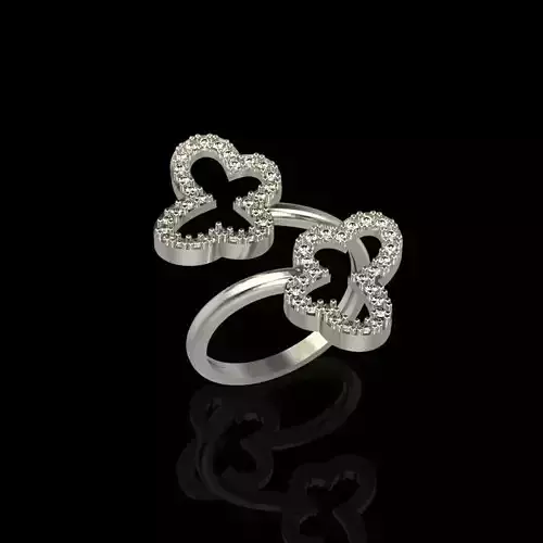 Women Ring butterflies 3dm stl 3D print model