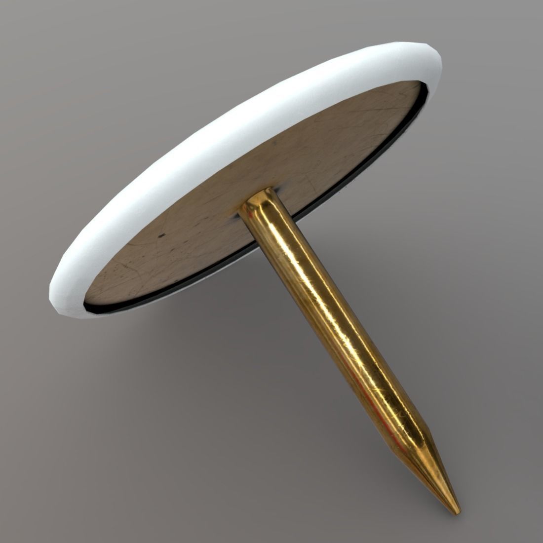 Thumb Tack 2 Low-poly 3D model_14