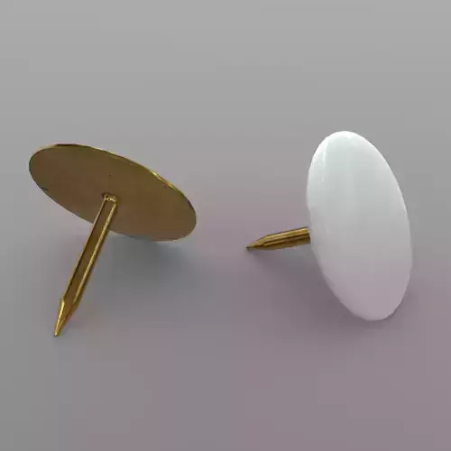 Thumb Tack 2 Low-poly 3D model