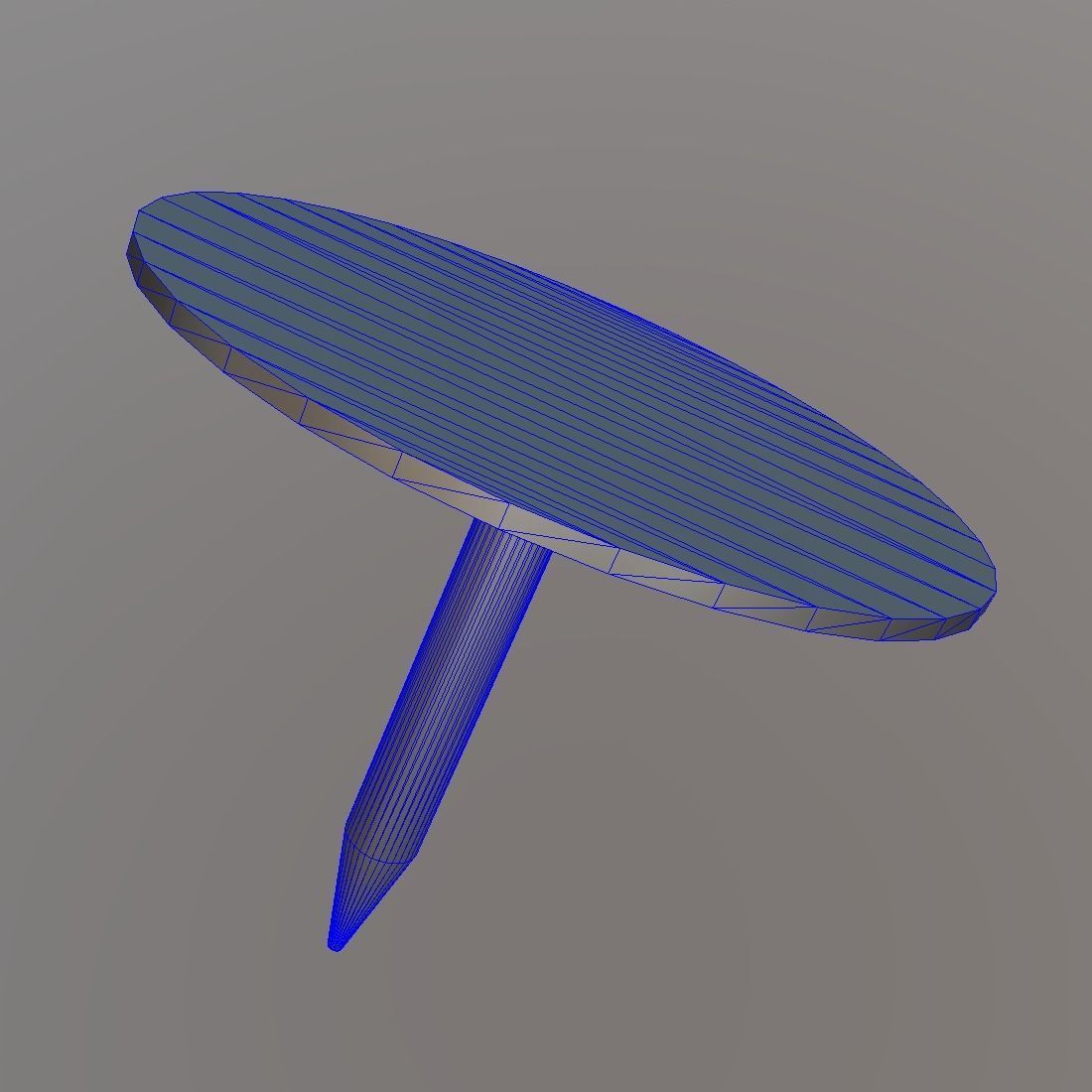 Thumb Tack 2 Low-poly 3D model_17