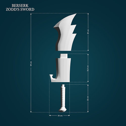 Zodds Sword from Berserk 3D print model