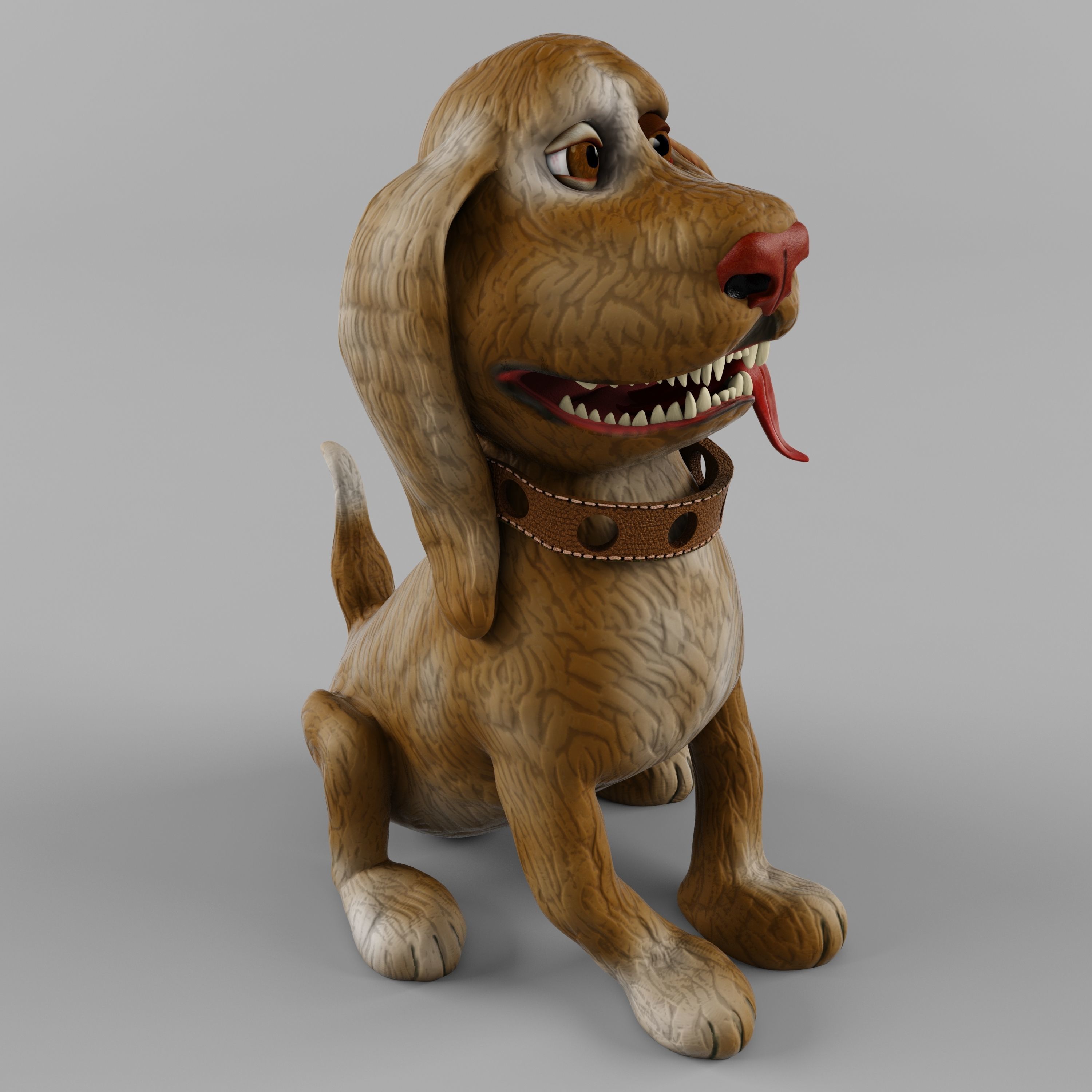 guard dog 3D model_3