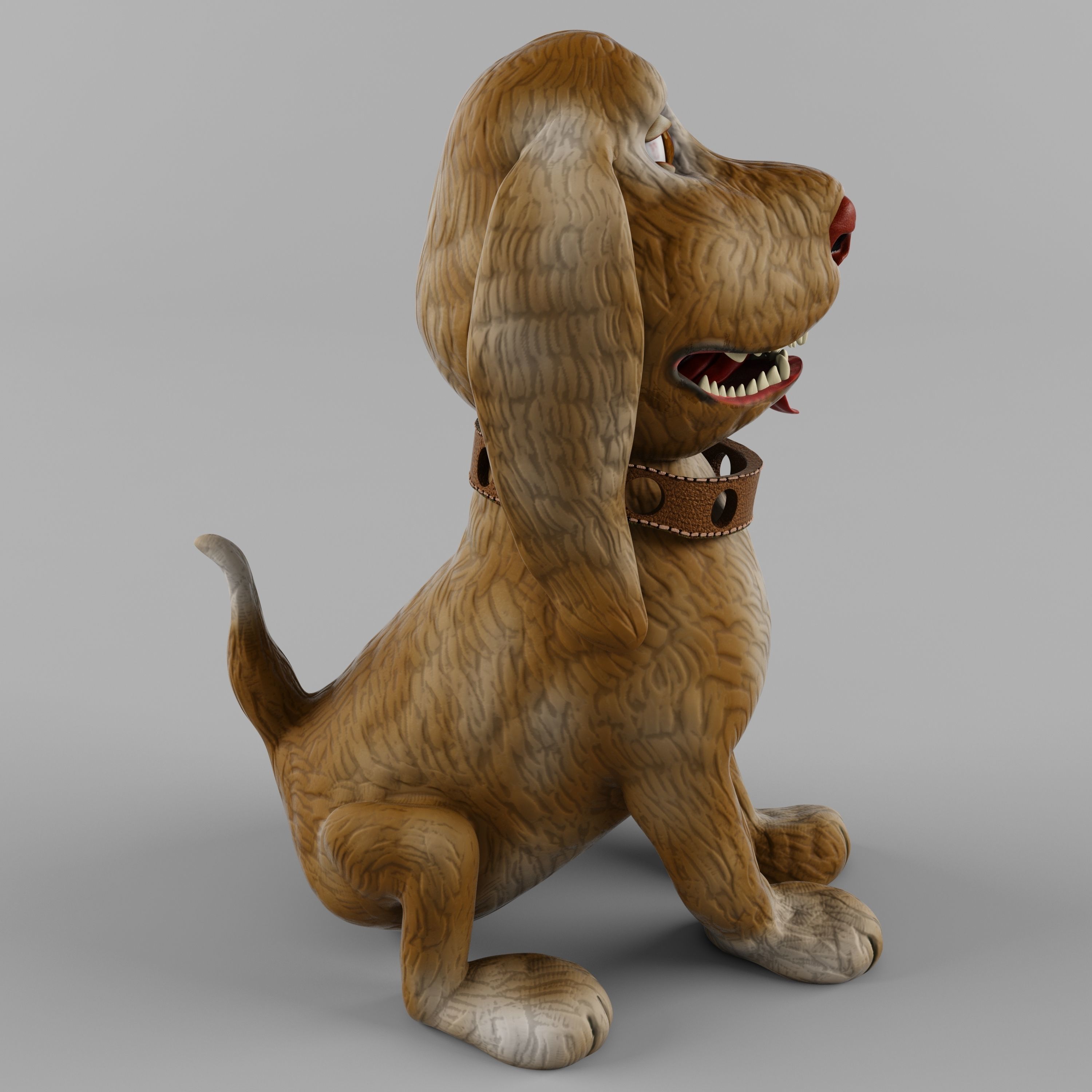 guard dog 3D model_2