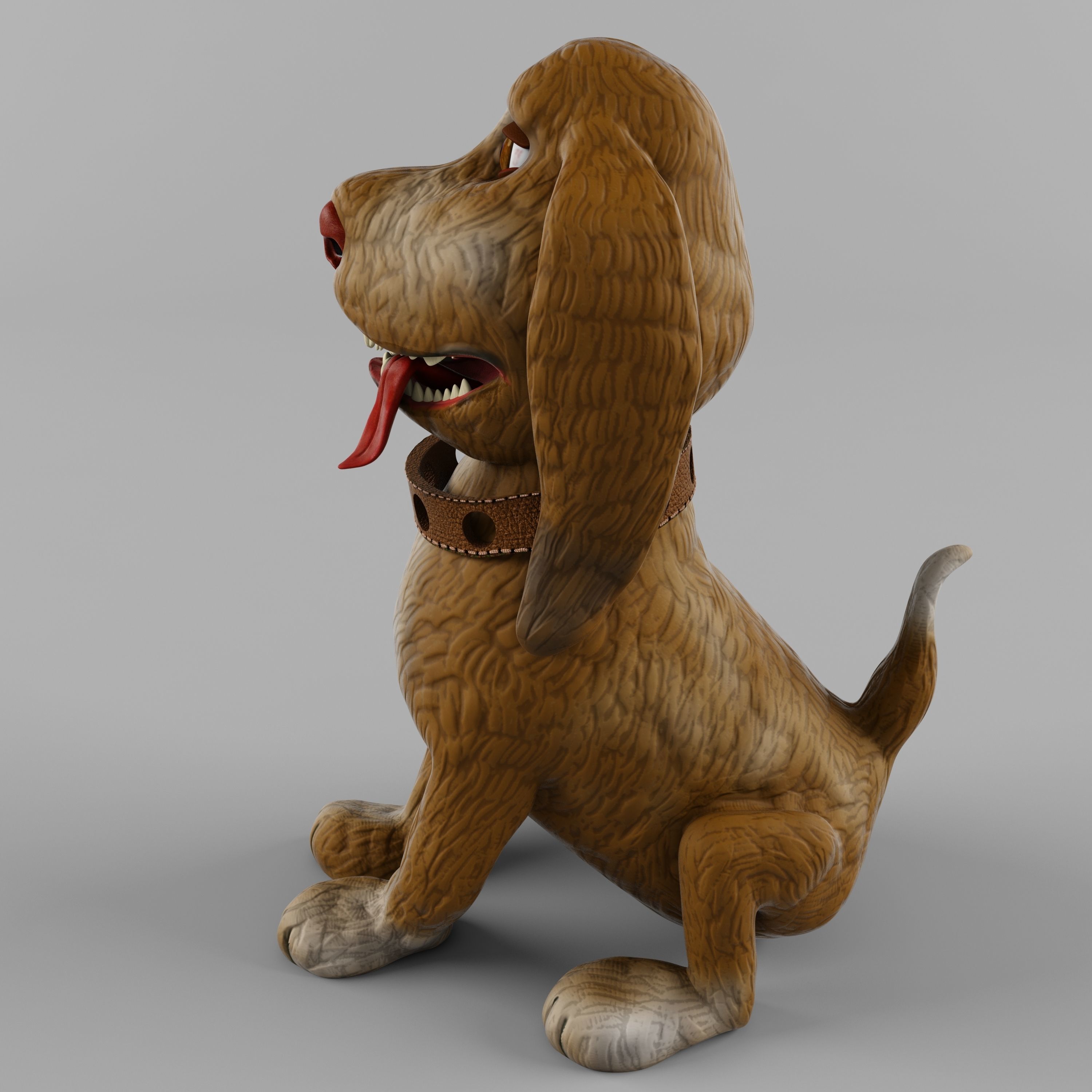 guard dog 3D model_4