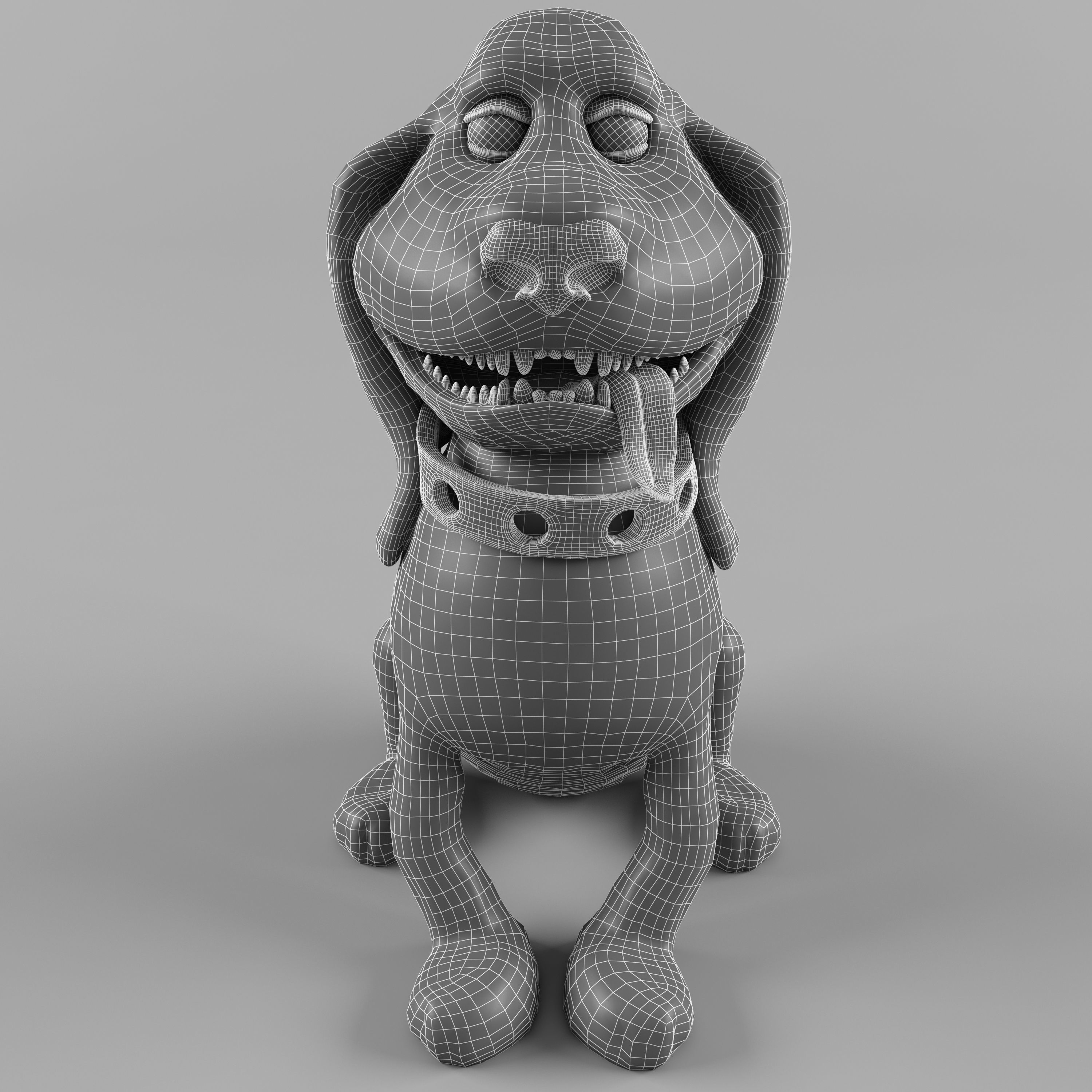 guard dog 3D model_9