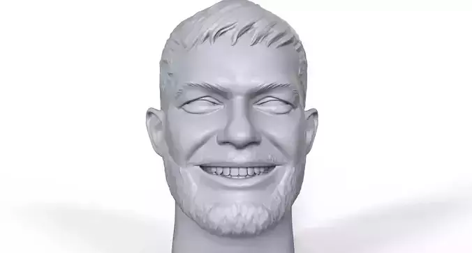 Lor Din 3D printable portrait sculpt 