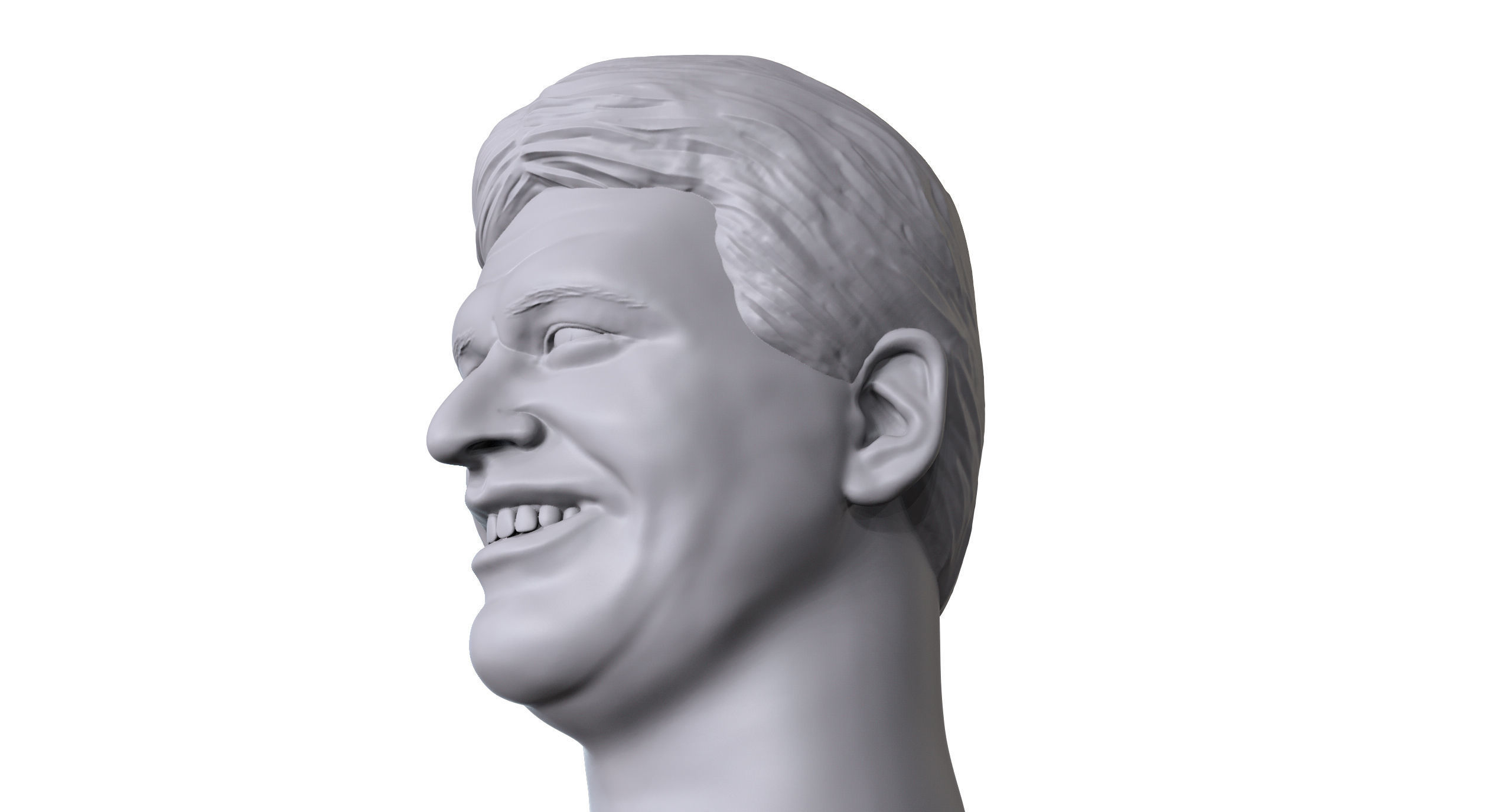 Kvak Clouso  3D printable portrait sculpture 3D print model_6