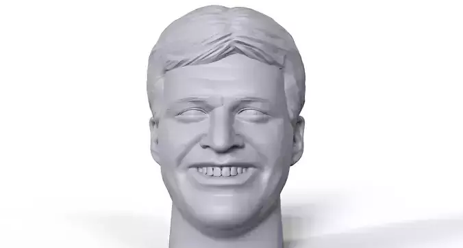Kvak Clouso  3D printable portrait sculpture 3D print model