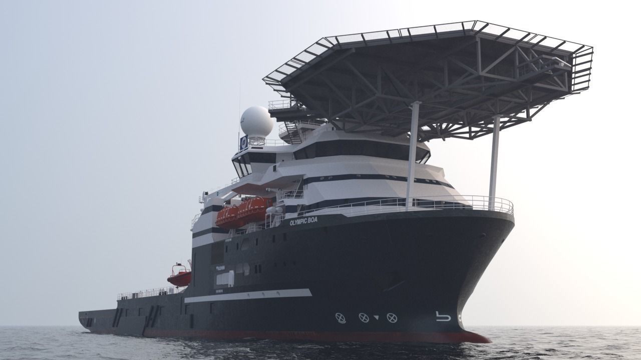 Subsea support and construction vessel 3D model_6