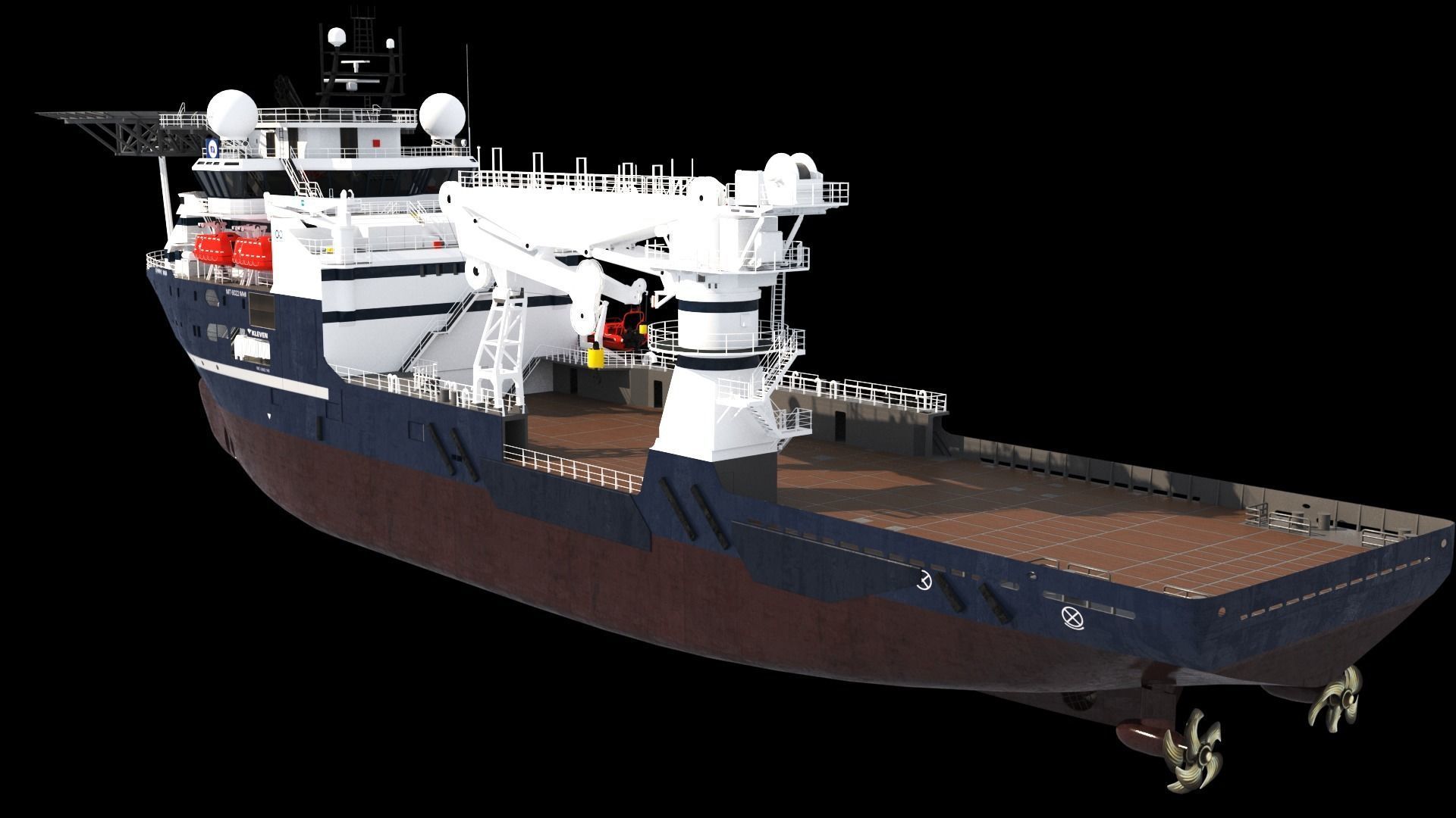 Subsea support and construction vessel 3D model_13