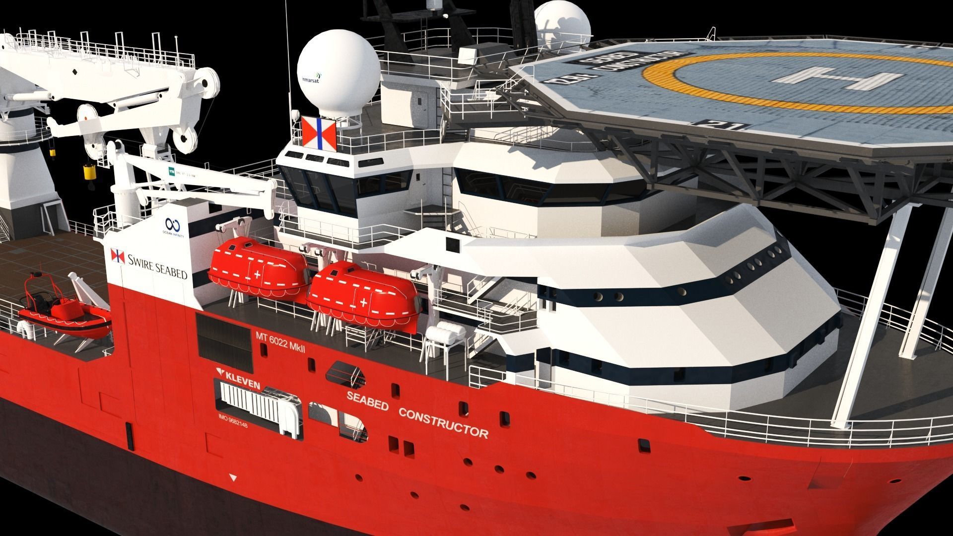 Subsea support and construction vessel 3D model_11