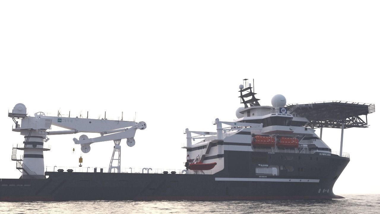 Subsea support and construction vessel 3D model_5