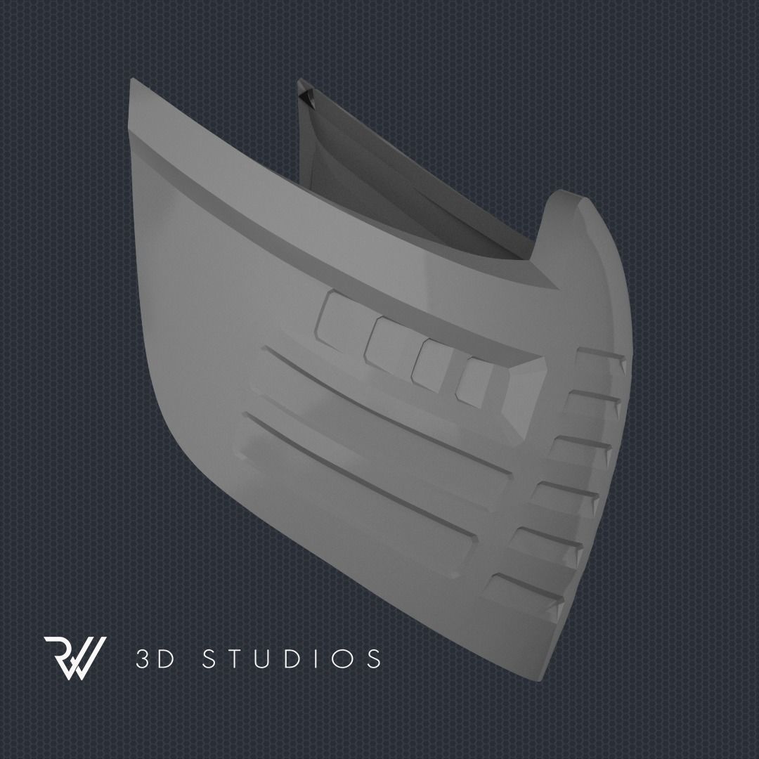 MK11 Sub-Zero Mask V2 - Klassic - STL File 3D print model_5