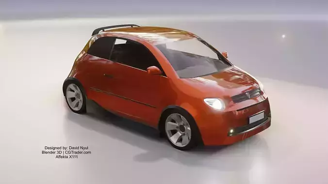 Affekta X111 Concept Low-Poly game ready tuning rally sport car Low-poly 3D model