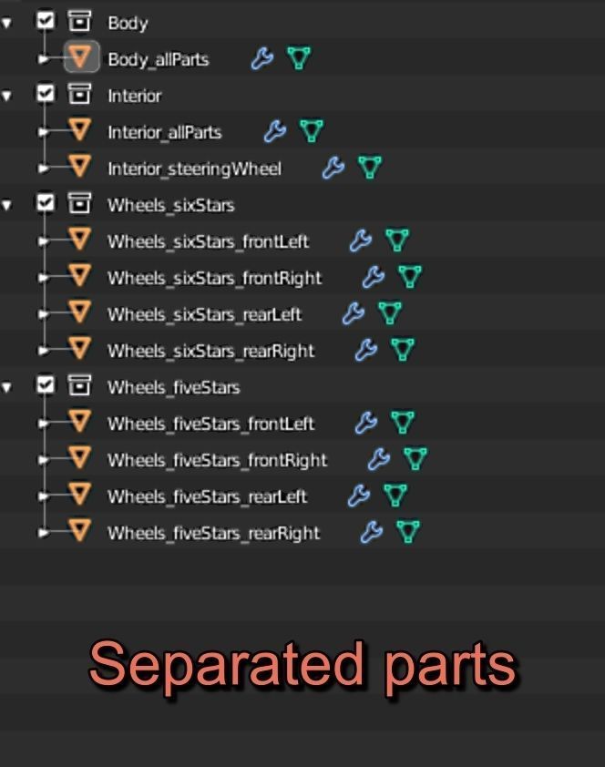 Affekta X111 Concept Low-Poly game ready tuning rally sport car Low-poly 3D model_18