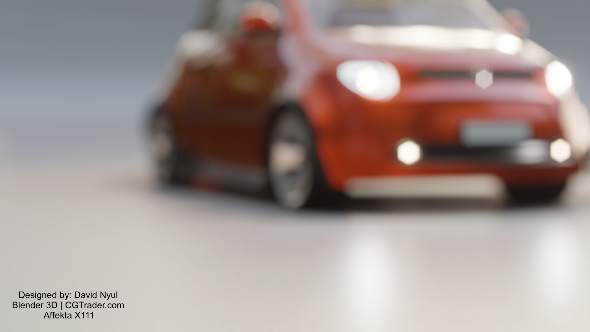 Affekta X111 Concept Low-Poly game ready tuning rally sport car Low-poly 3D model_10