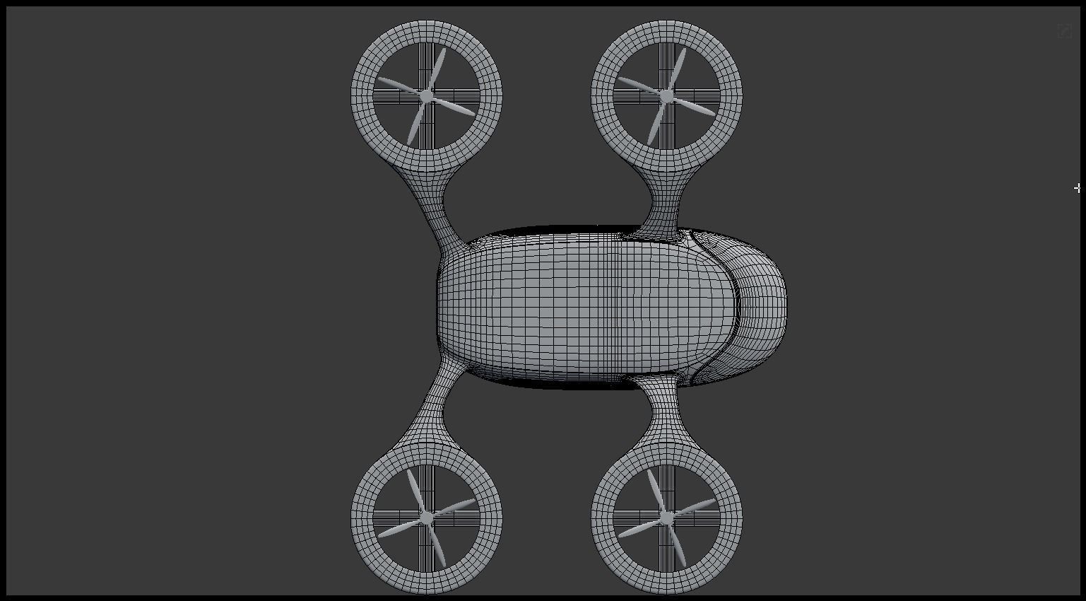 Passenger drone generic 3D model_15