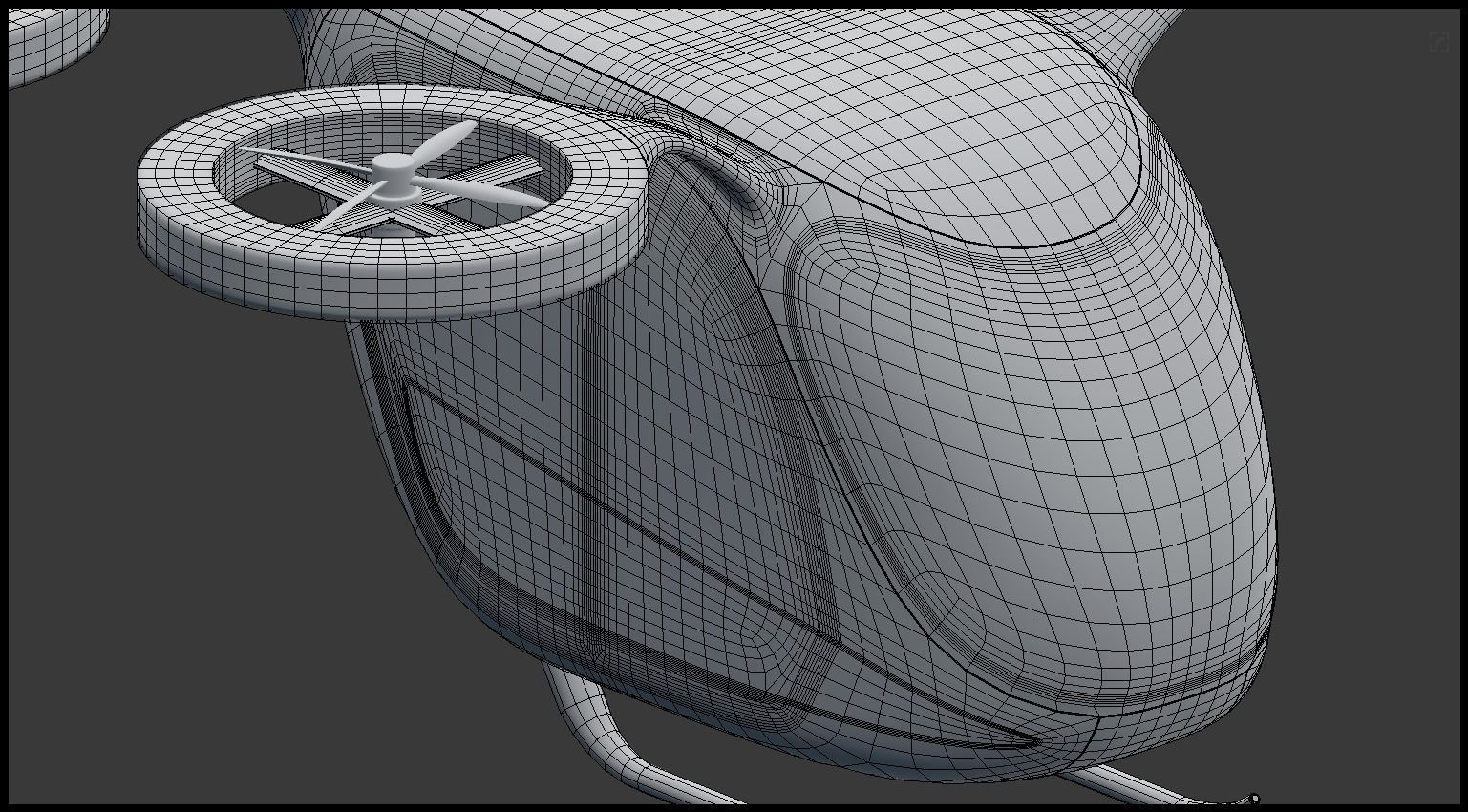 Passenger drone generic 3D model_8