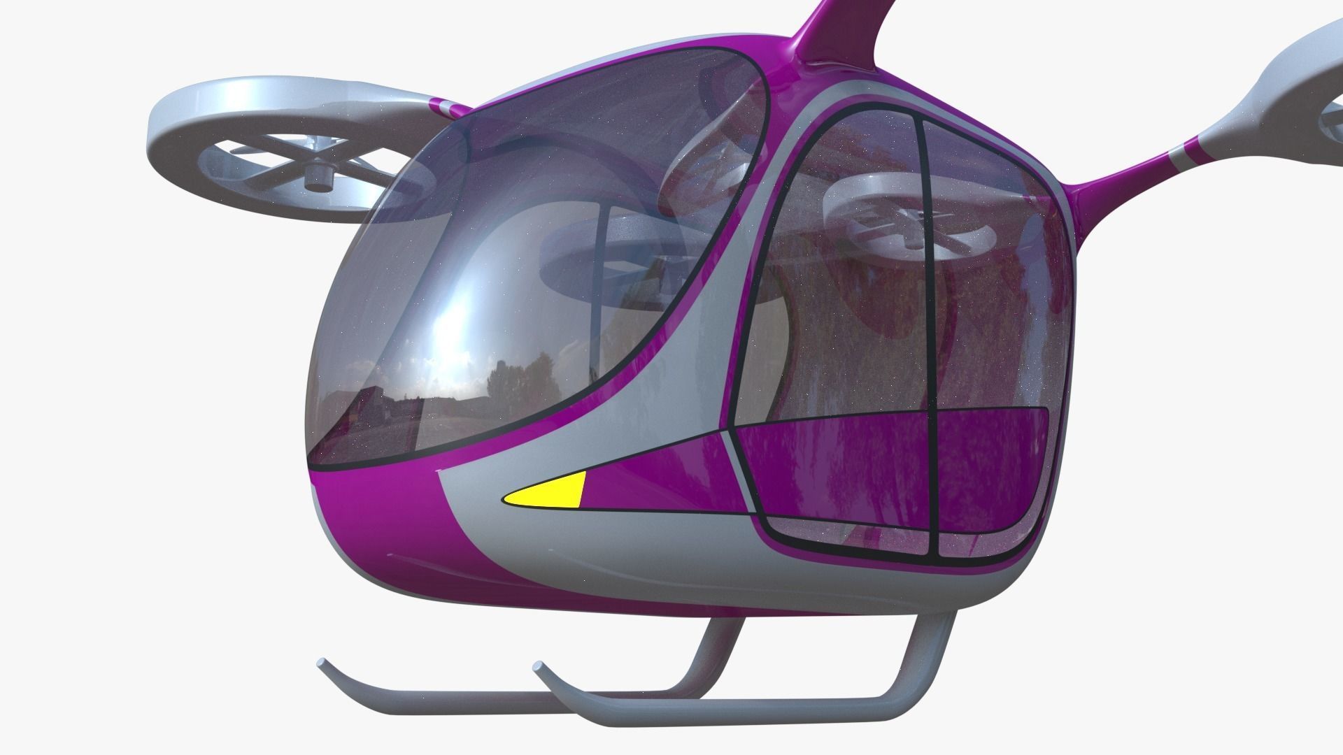 Passenger drone generic 3D model_3