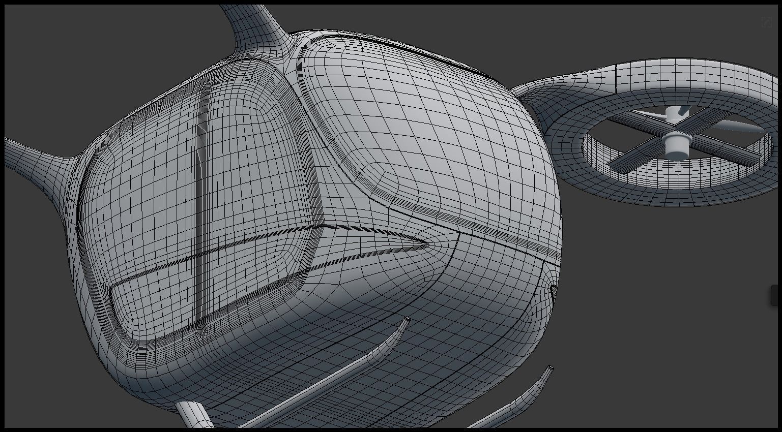 Passenger drone generic 3D model_10