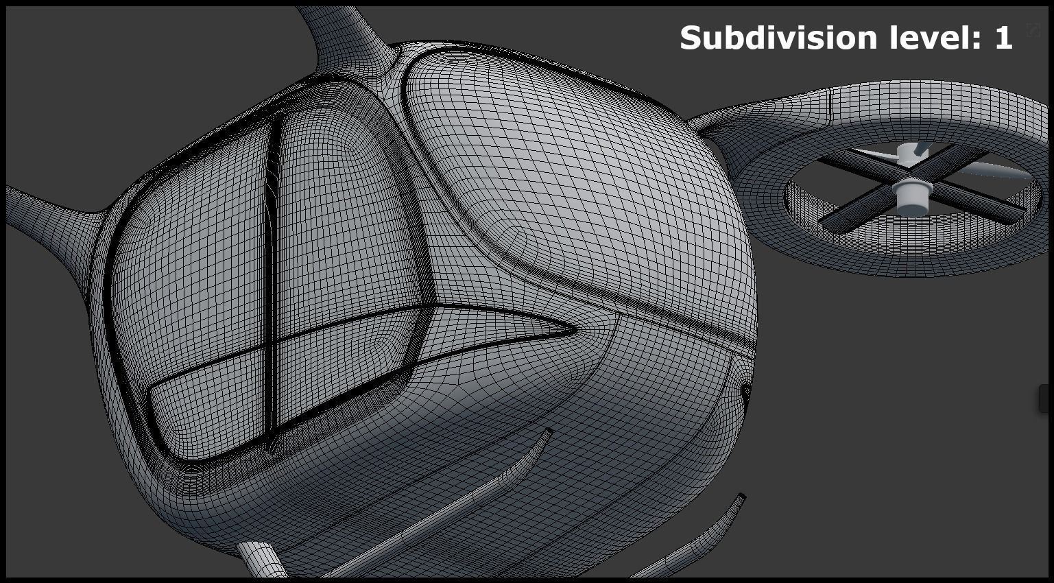 Passenger drone generic 3D model_11