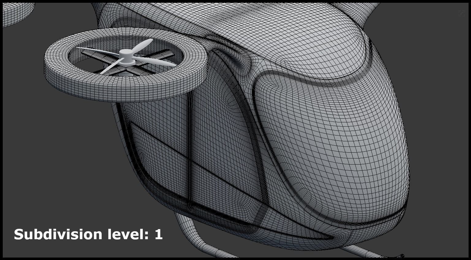 Passenger drone generic 3D model_9