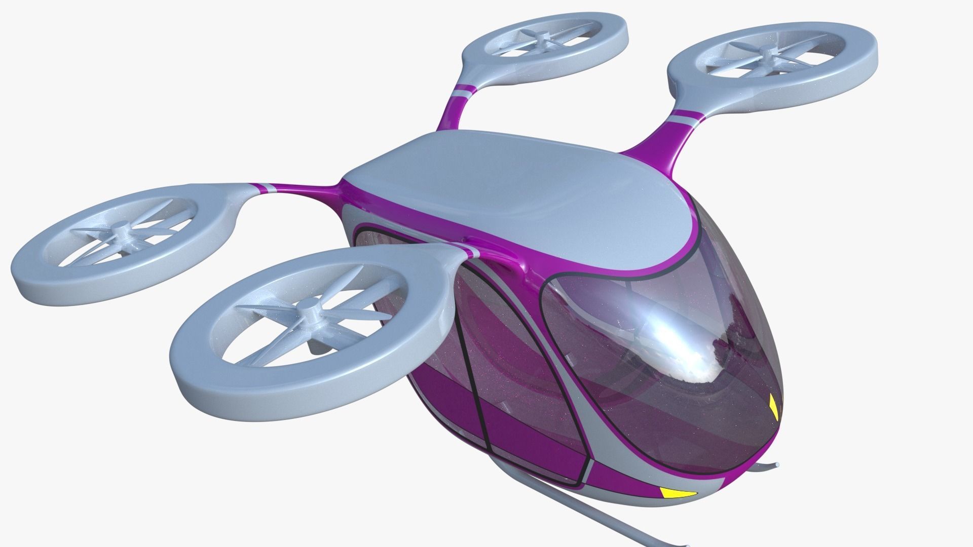 Passenger drone generic 3D model_2