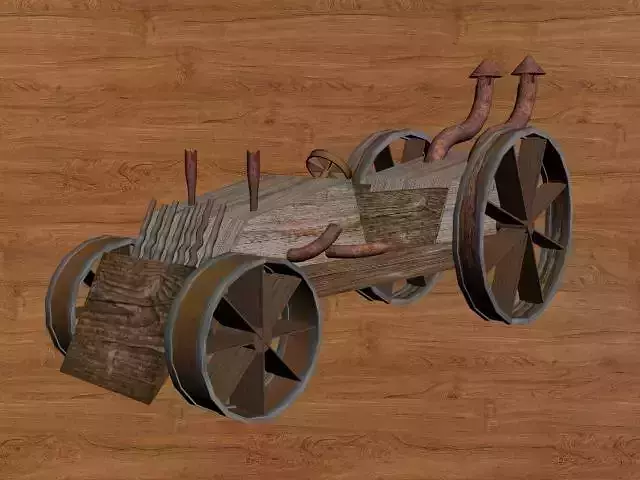3d animation models of Wooding Car and Lumion Project